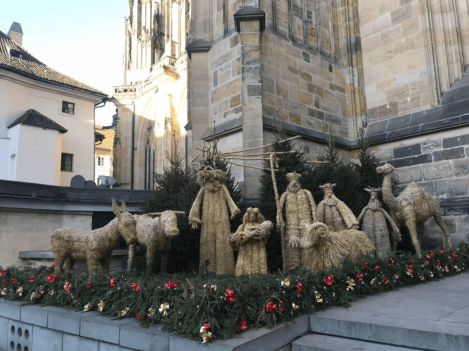 organic nativity scene, Prague Castle
