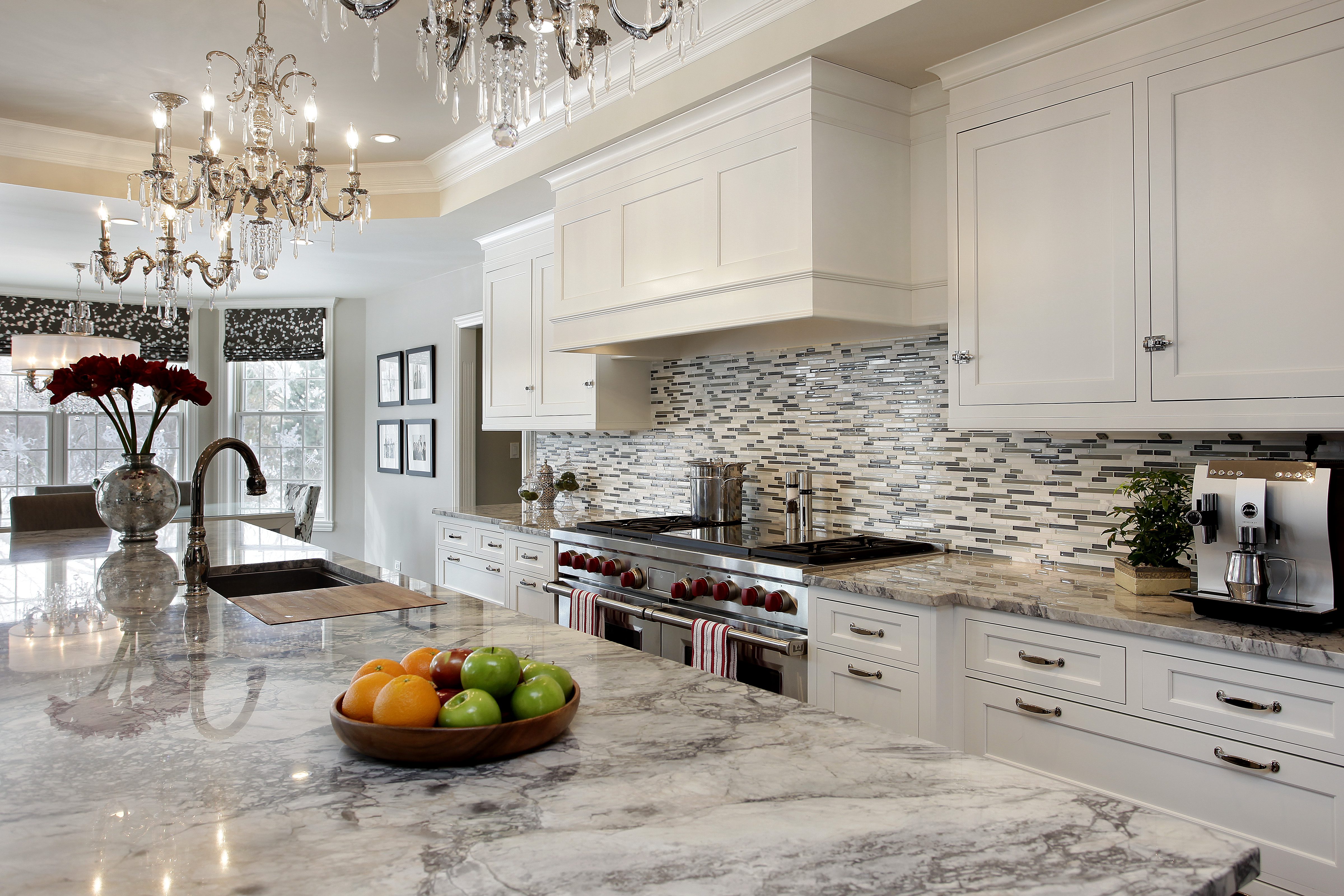 Mosaic Tile Backsplash Spotlighted On Dering Hall Interior Enhancement Group