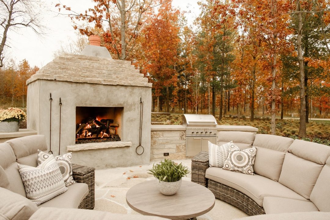 Weather resistant accent pillows elevate your outdoor style. Photo by IEG