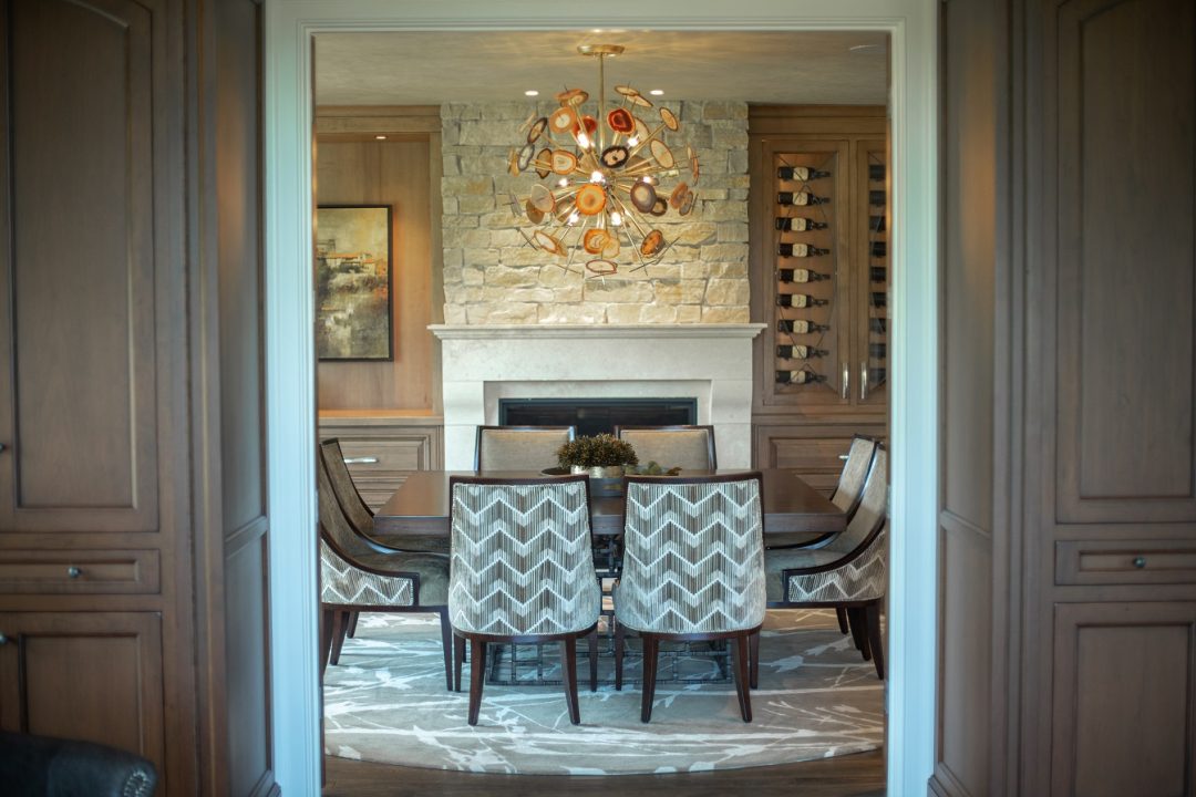 Hundreds of people played a role in completing this dining room. Photo by Matt Warren Photography