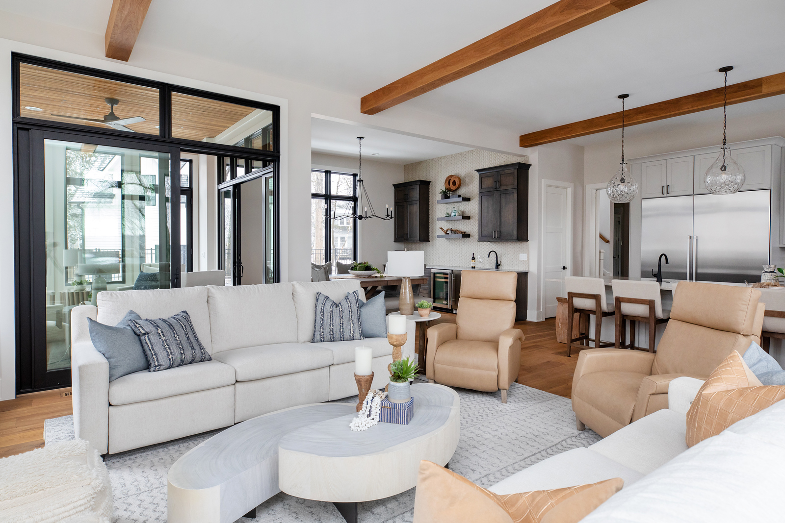 Modern Coastal Interior Design at Lake Home | Interior Enhancement Group
