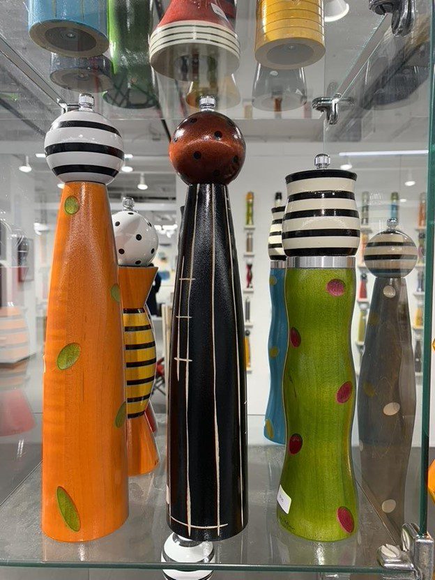 pepper grinders by Santa Fe-based Raw Designs