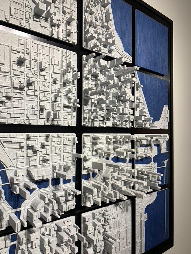 Chicago 3D Map by artist JD Dennison