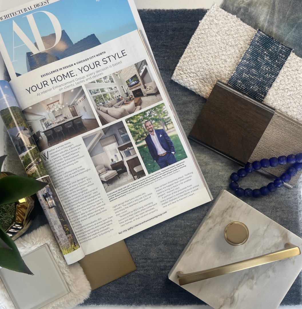 Architectural Digest 100 Feature - YOUR HOME, YOUR STYLE At Interior Enhancement Group, every decision is based on clients’ tastes and desires